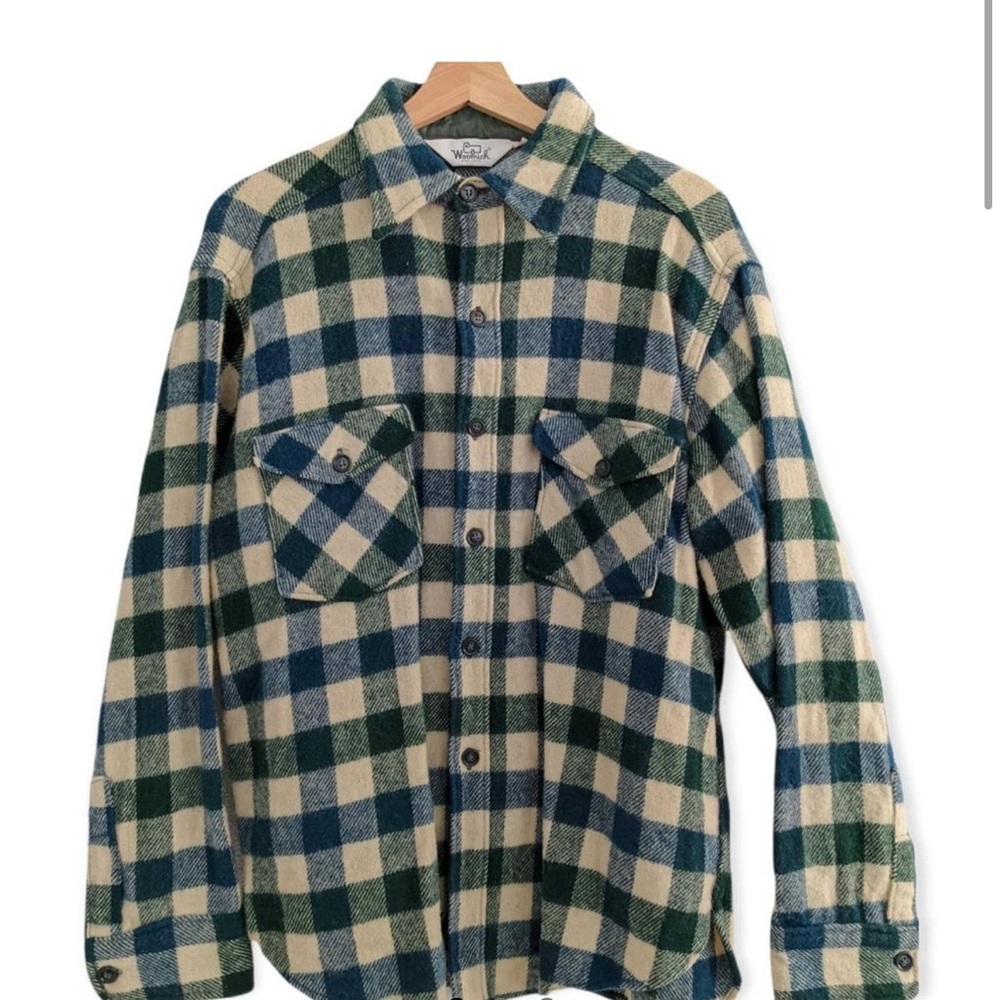 WOOLRICH WOOL FLANNEL JACKET XL